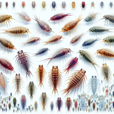 "Explore the genetic diversity of water fleas via realistic, text-free images"