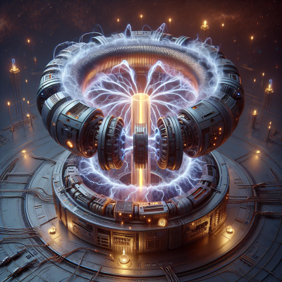 "Striking DIY Plasma Toroid Generator Concept Art—Ultra-Realistic Tokamak Design"