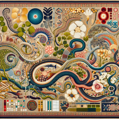 "Explore Japanese heritage with ultra-realistic tapestry art, revealing ancestral genetics."